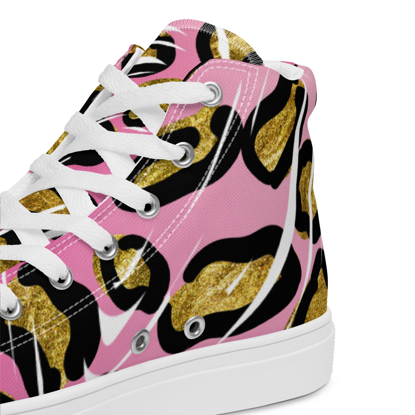 Women’s high top canvas shoes with design