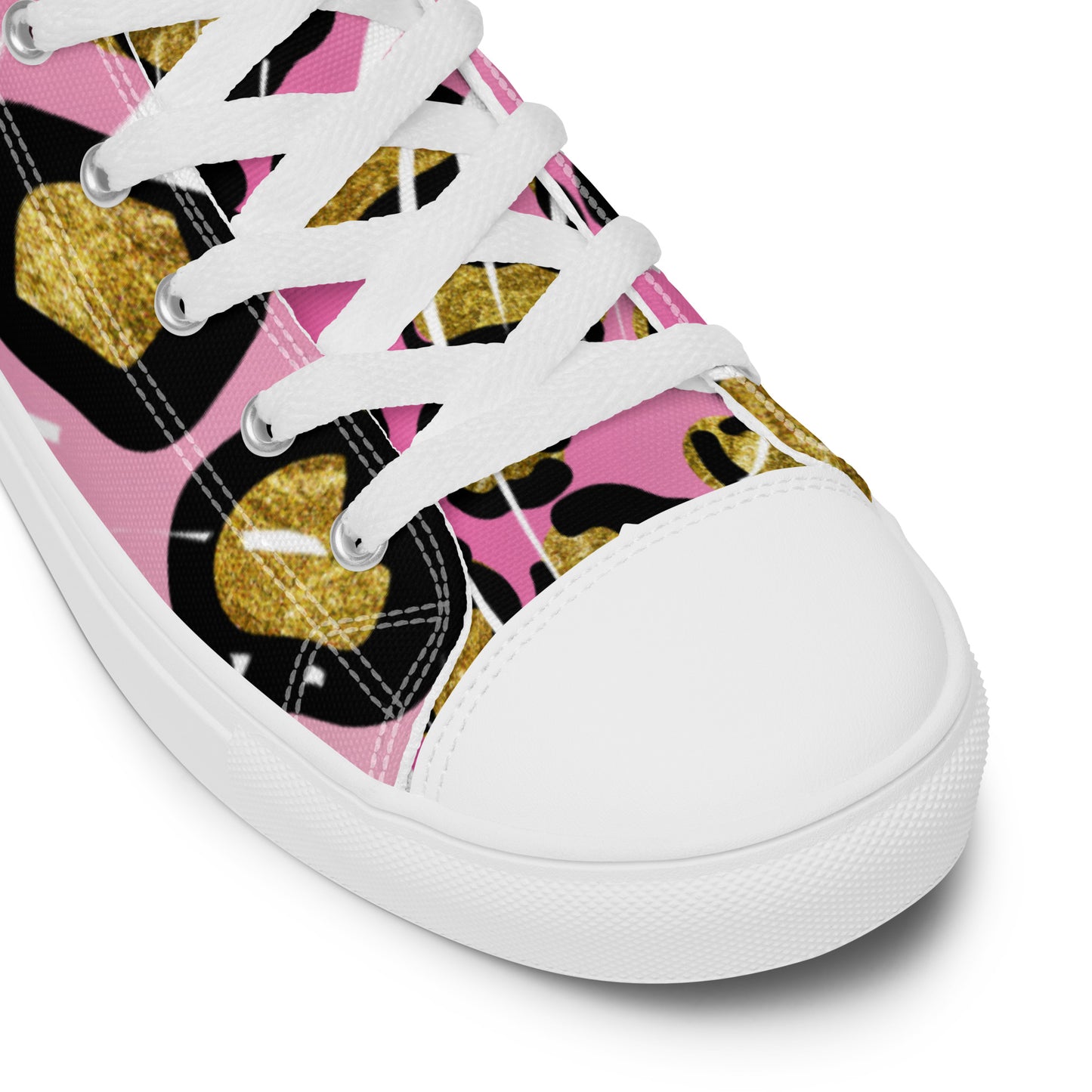 Women’s high top canvas shoes with design