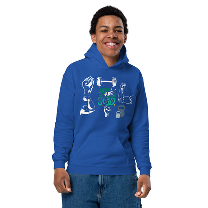 Youth heavy blend hoodie with nice graphic